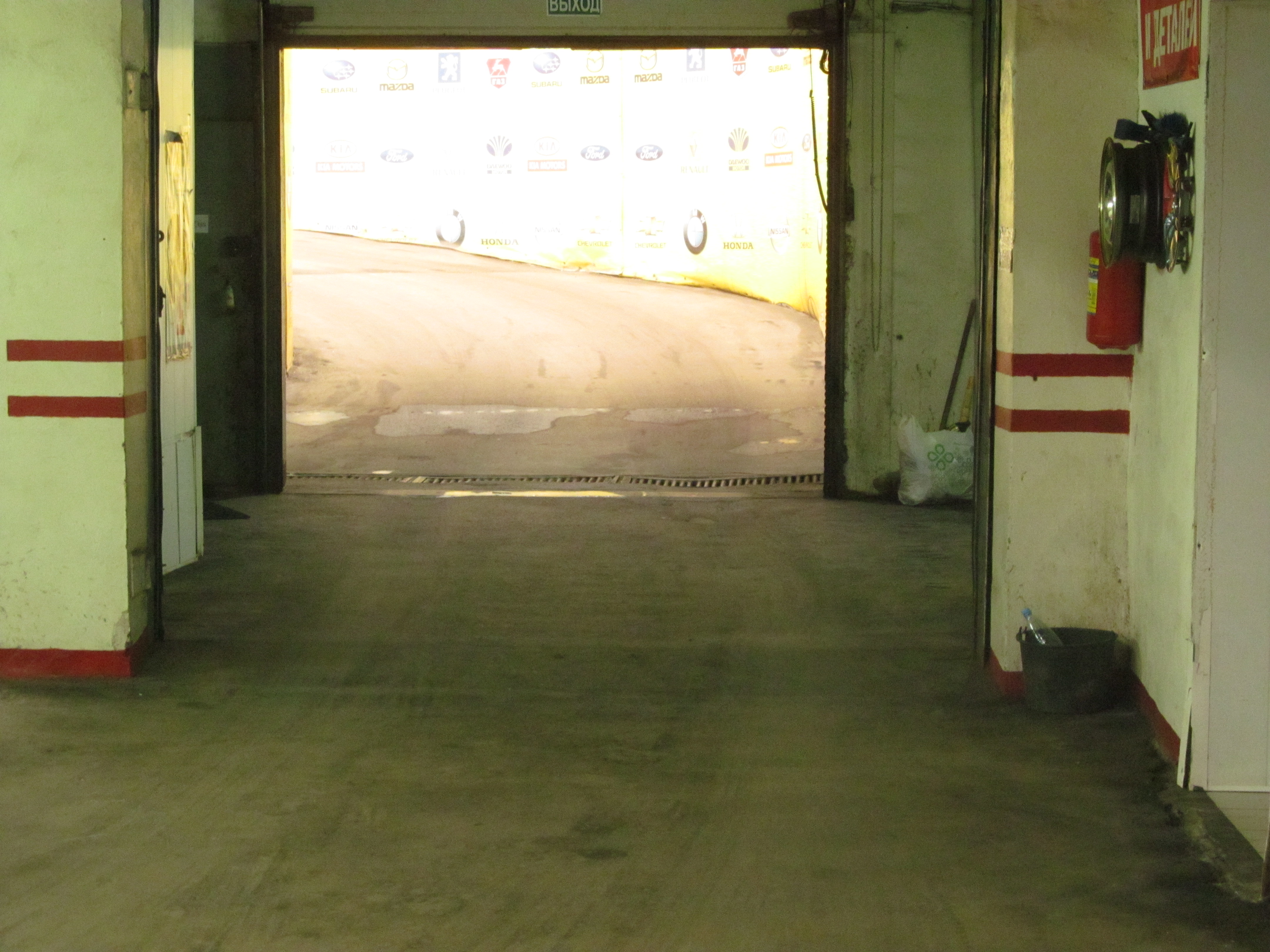 Въезд на мойку